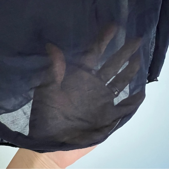 Zara mesh mock neck top - Picture 6 of 7